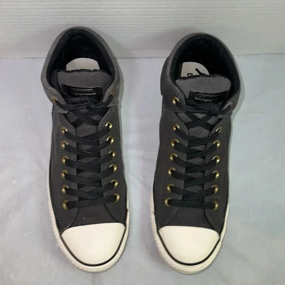 Converse Chuck Taylor All Star Suede Charcoal High Tops - Picture 3 of 9